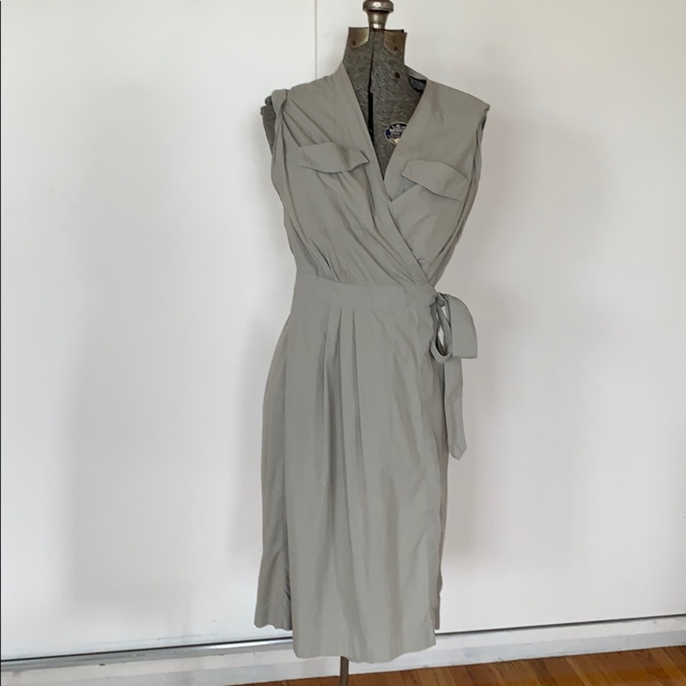 Dries Van Noten wrap shirt dress